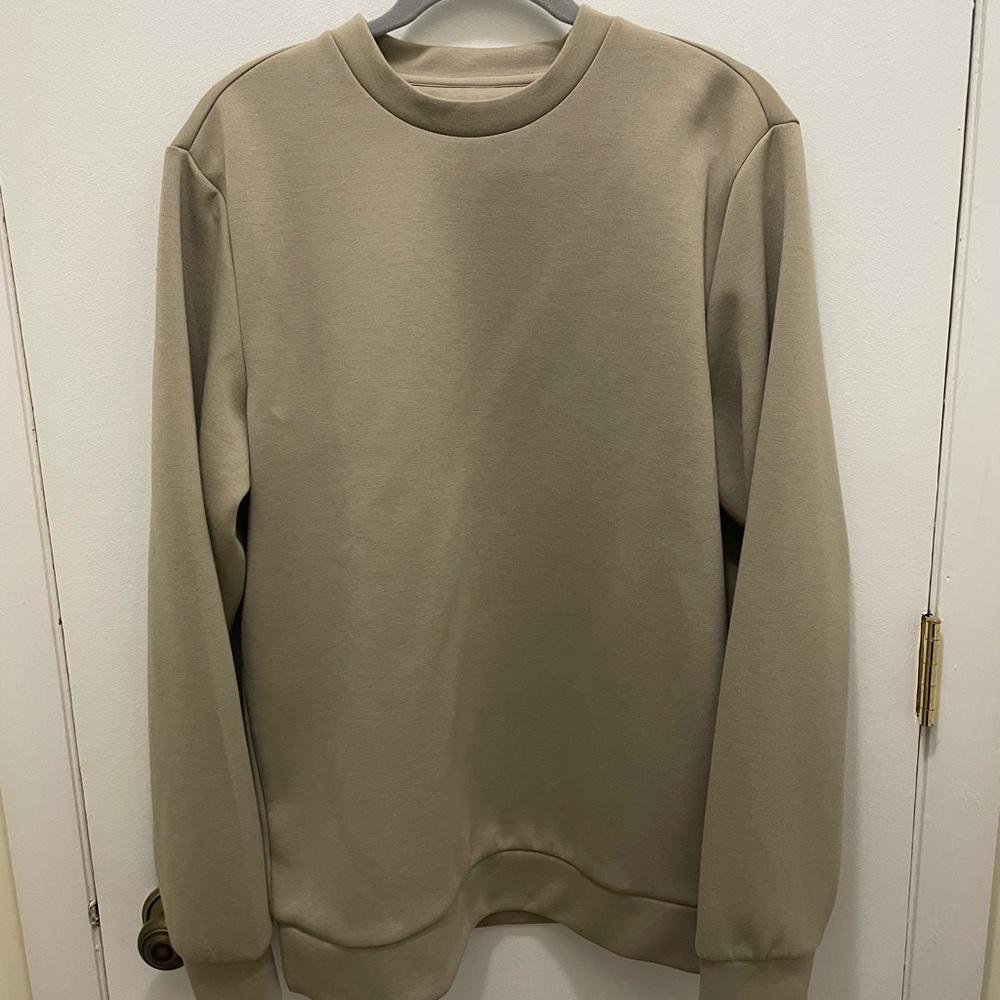 Mango Men's Beige Crewneck Sweater